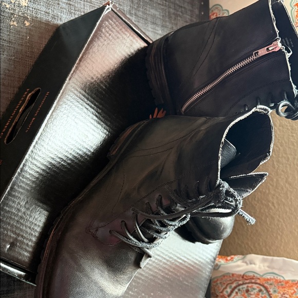Freebird by Steven Dark Leather Boots